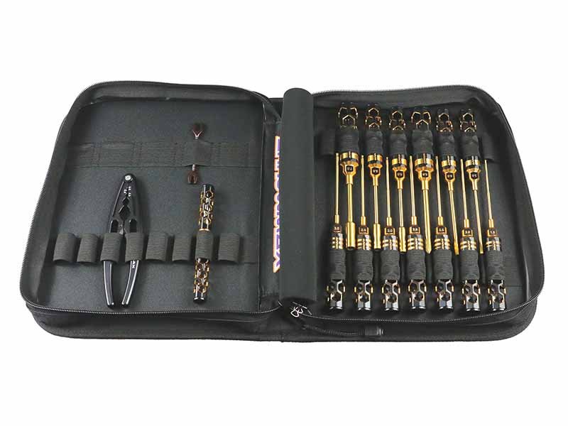 TROUSSE A OUTILS 1/8 BUGGY BLACK GOLD (16pcs)