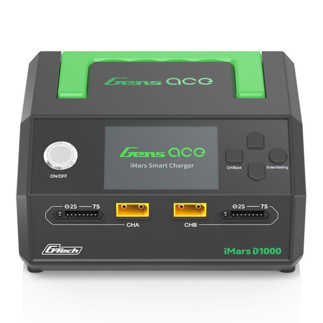 GensAce Chargeur iMars D1000 Smart Dual Channel AC 1000W (UK)