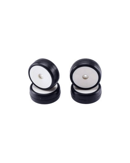 Pneus Touring 1/10 Elec Asphalte 36 Shore collés (4)